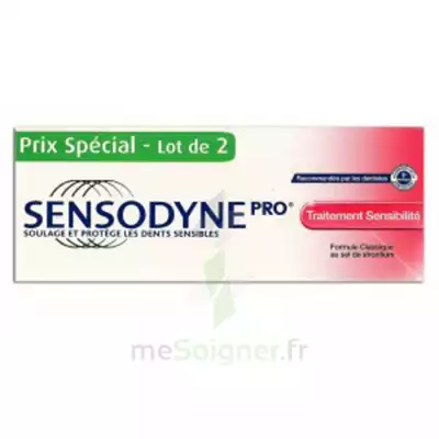 Sensodyne Pro Dentifrice Traitement Sensibilite 75ml X 2 à Poitiers