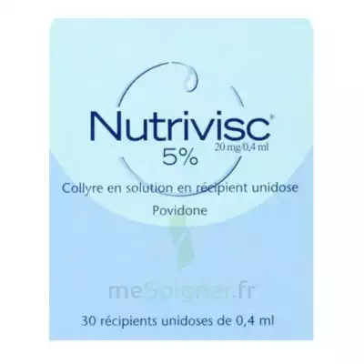 Nutrivisc 5 % (20 Mg/0,4 Ml) Collyre Sol En Récipient Unidose 30unidoses/0,4ml à Poitiers