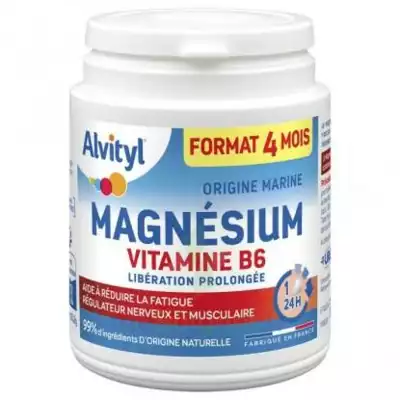 Alvityl Magnésium Vitamine B6 Libération Prolongée Comprimés Lp Pot/120 à Poitiers